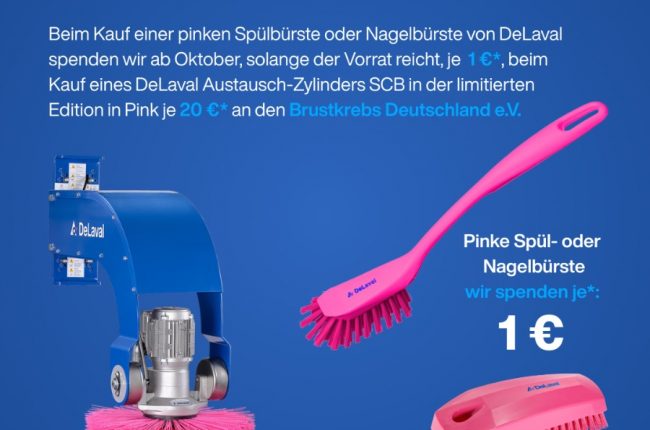 Zusammen mit DeLaval gegen Krebs